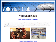 Tablet Screenshot of localvolleyballclub.com